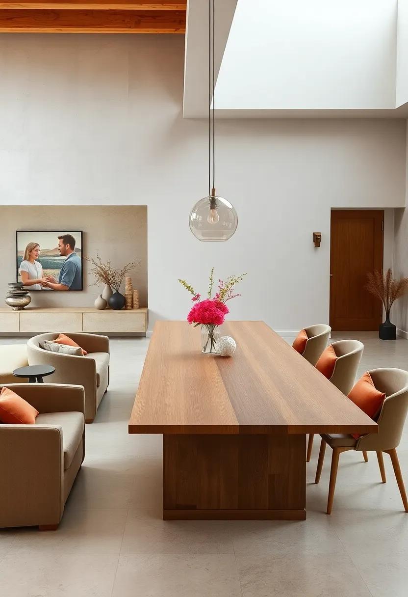 Scandinavian elegance: A blend of form and function, this extendable table incorporates sustainable materials, showcasing clean lines and a minimalist ethos