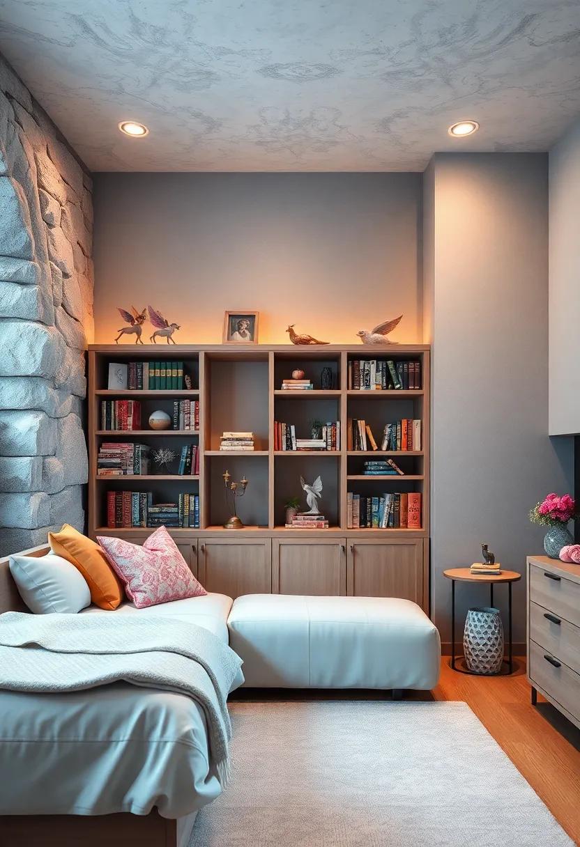 Enchanted Bookshelf: Display your favorite fantasy novels alongside decorative fairy figurines for a personalized story corner