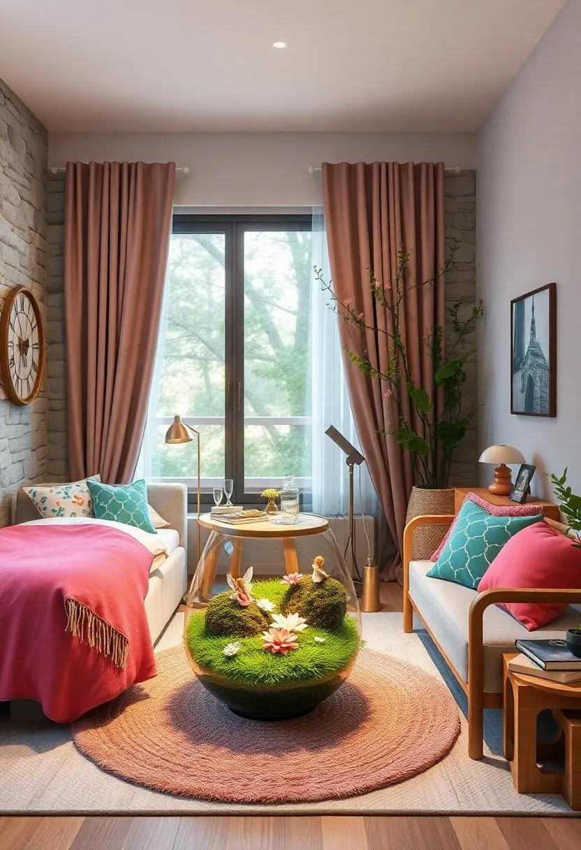 Fairy Garden Terrarium: Create a mini enchanted garden with a glass terrarium filled with moss, tiny flowers, and miniature fairies