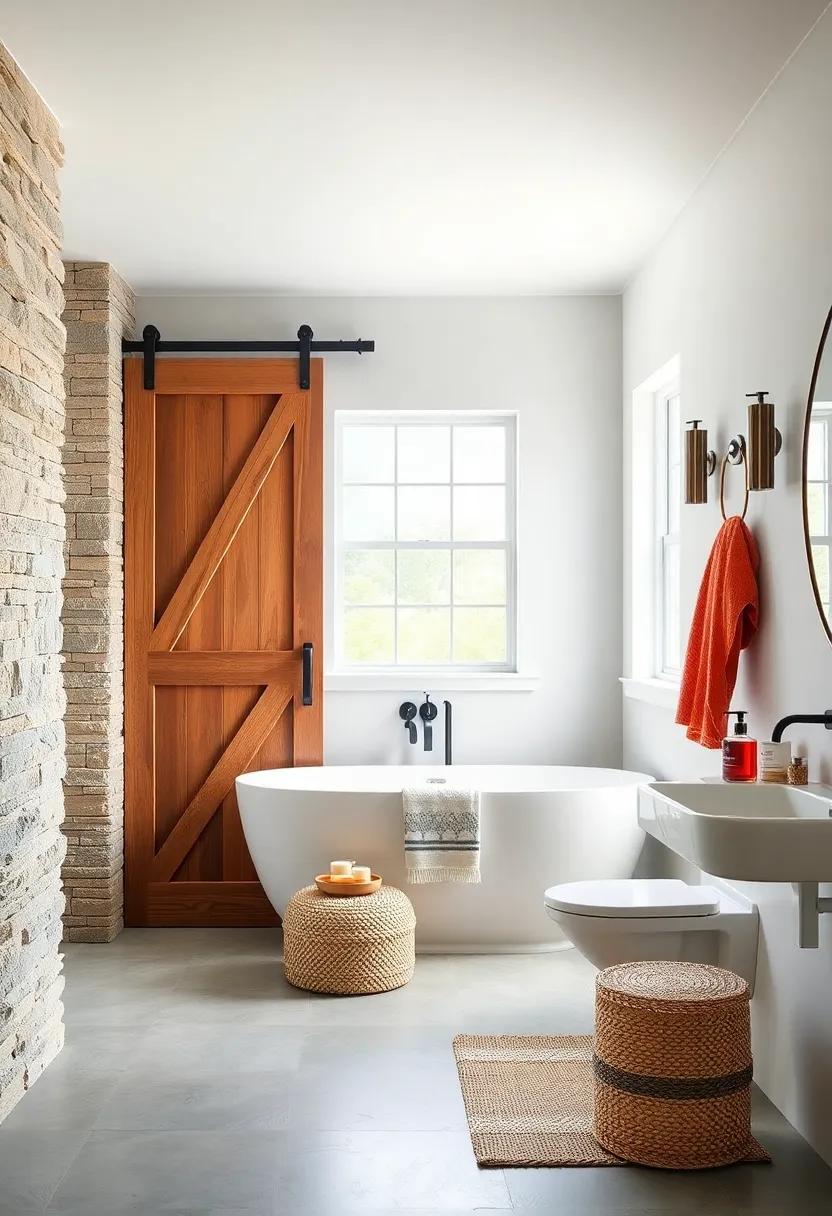 Coordinated Accessories: ⁤Learn to select‍ bath accessories⁢ that complement your​ barn door style,⁤ from rustic baskets to modern soap dispensers