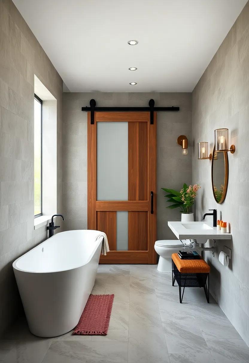 Frosted Glass Insert: Consider barn doors with frosted⁢ glass for a unique balance of privacy and style,perfect⁤ for ‍bathrooms that embrace natural light