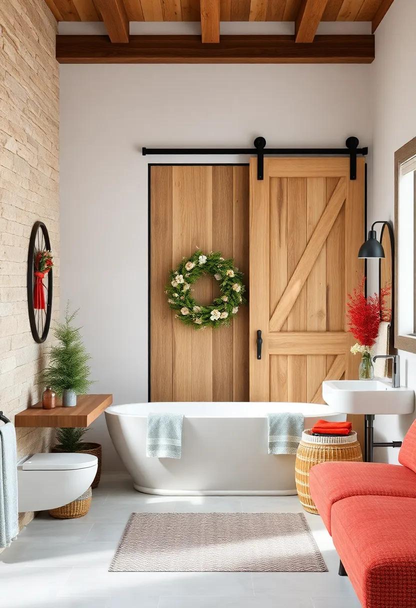 Seasonal Decor: Have fun by changing⁣ decor seasonally, allowing your barn door to blend with festive elements that enhance⁣ the farmhouse vibe