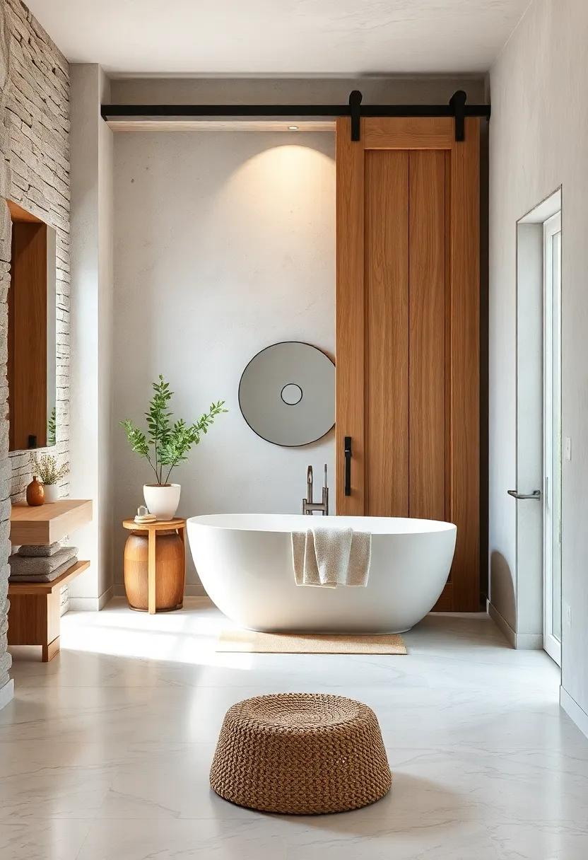 Spa-like Sanctuary:​ Combine barn ⁣doors with ​serene color schemes and ⁢luxurious amenities for a farmhouse bathroom that ​guarantees relaxation