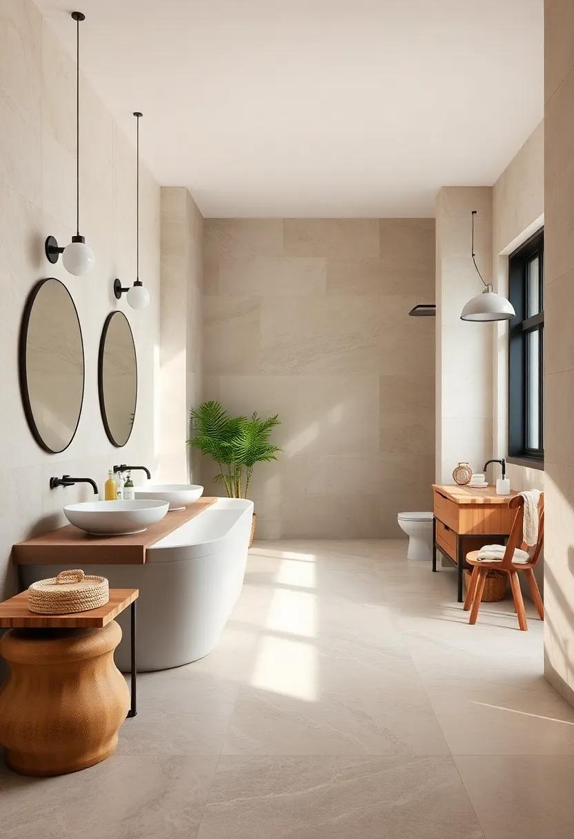 Natural ⁢Stone Slabs: Elevate ​your⁣ bathroom with luxurious natural stone slabs that⁣ offer elegance and durability⁢ in one​ package
