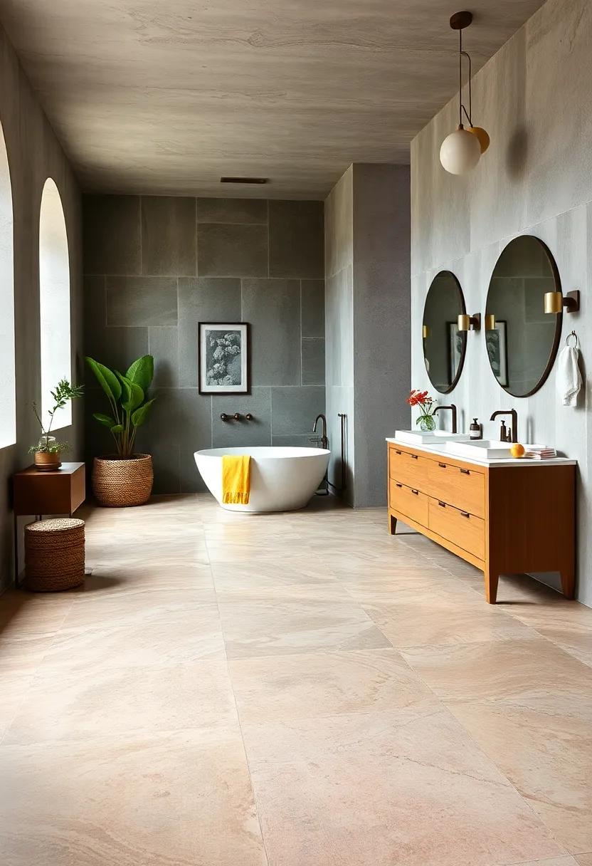 Painted Concrete: Transform dull concrete into a work of ⁤art ⁣with ‌a vibrant painted design ⁣that ⁢reflects your unique style