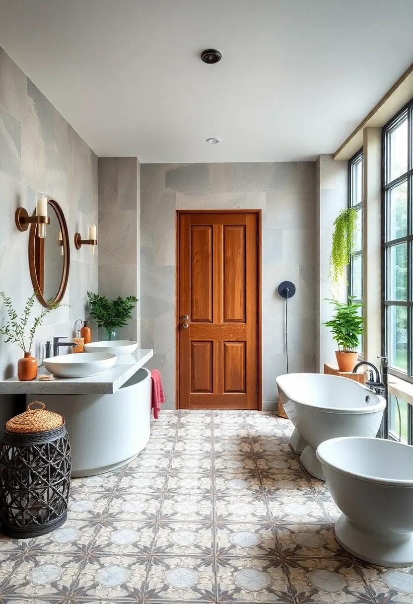 Patterned⁤ Cement Tiles: Make a bold statement with patterned cement tiles,⁢ elevating the overall design with vibrant colors ‌and vintage charm