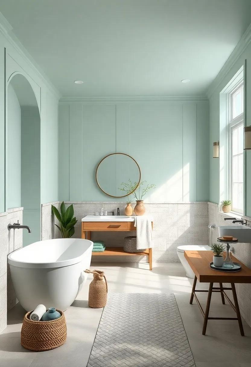 Icy Mint: A frosty mint can create a cool and refreshing look, ideal for those who appreciate a clean, modern farmhouse aesthetic