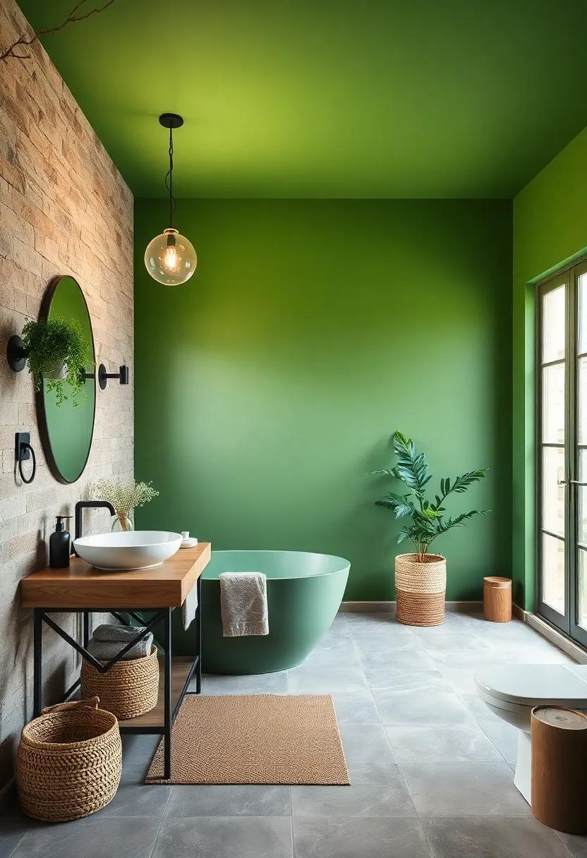 Rich Forest Green: Transform your space into a serene retreat with a deep forest green that promotes relaxation and a connection to nature