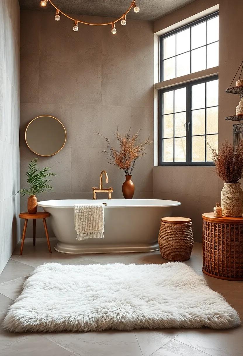 Faux Fur Bath Rug - Indulge in luxury with a plush faux fur bath rug,creating a cozy oasis where relaxation is always within reach