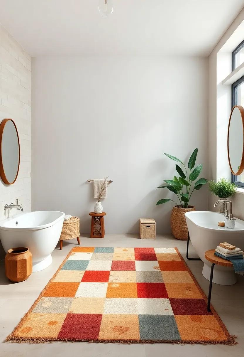 Handmade Patchwork Canvas Rug - Celebrate craftsmanship with a handmade patchwork canvas rug that tells a story and showcases unique design elements