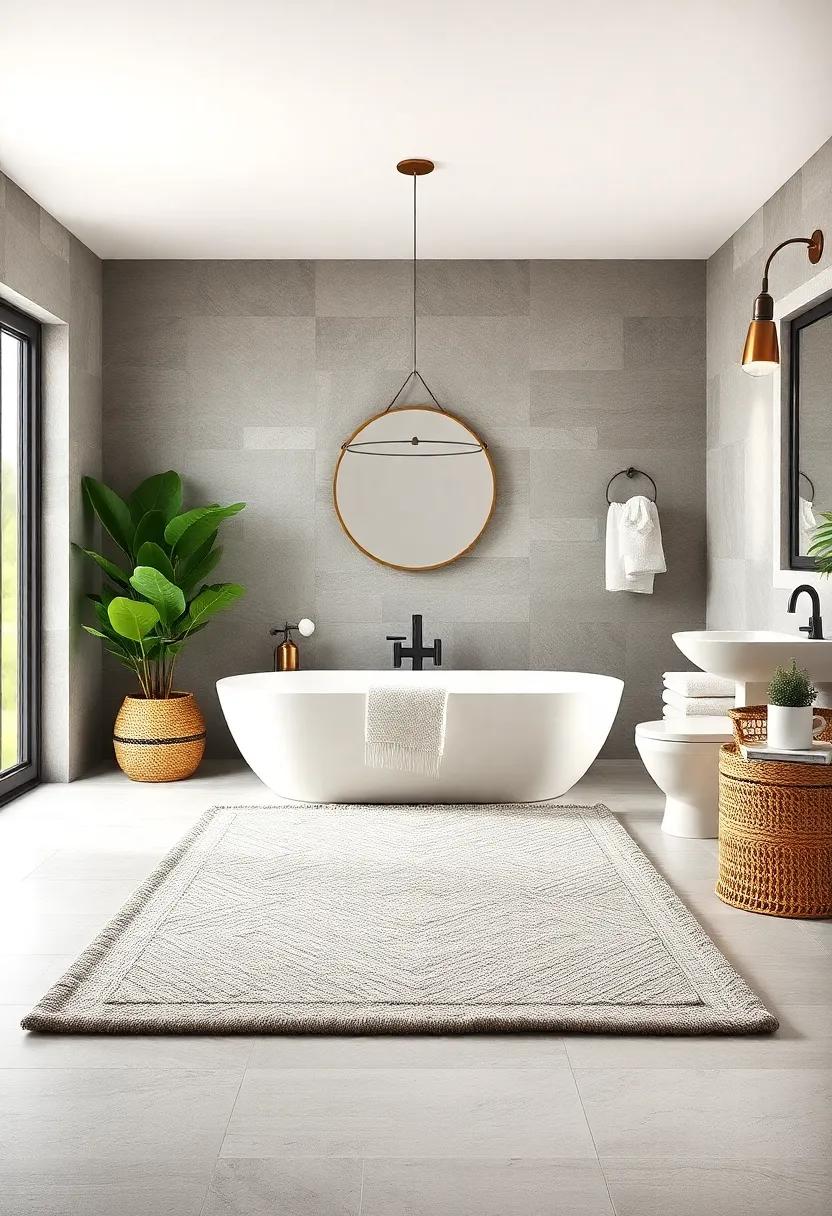 Handwoven Cotton Tufted Rug - Add texture and sophistication with a handwoven cotton tufted rug that makes your morning routine feel indulgent and cozy