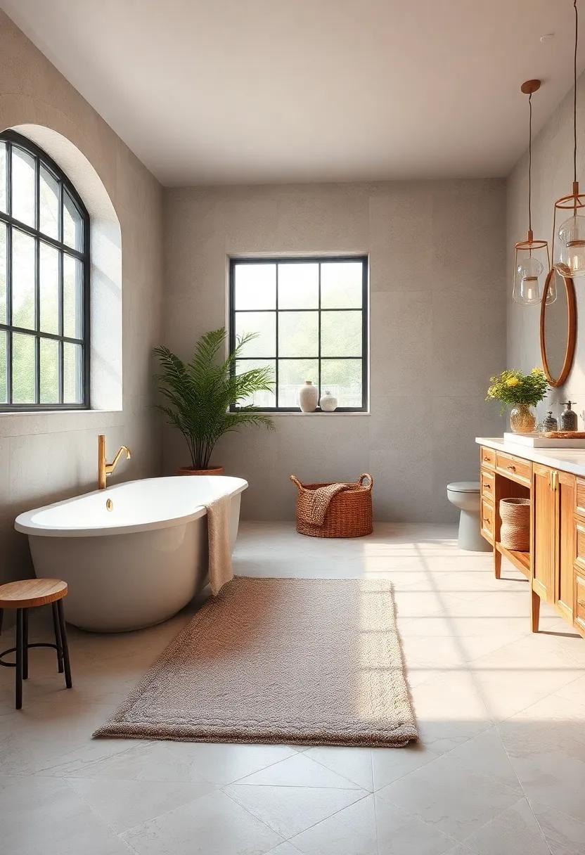 Simple Solid Color Plush Mat - Sometimes less is more; a simple solid color plush mat can bring warmth and comfort, enhancing the serenity of your rustic space