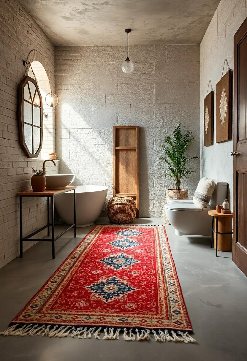 Vintage-Inspired Kilim runner - Enhance your farmhouse aesthetic with a vintage kilim runner,bursting with intricate patterns that tell a story of charming simplicity