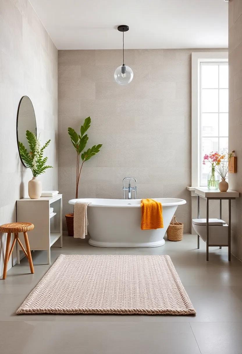 Woven Cotton Chenille Bath Mat - A woven cotton chenille bath mat provides luxurious softness underfoot, perfect for a touch of comfort after a long day