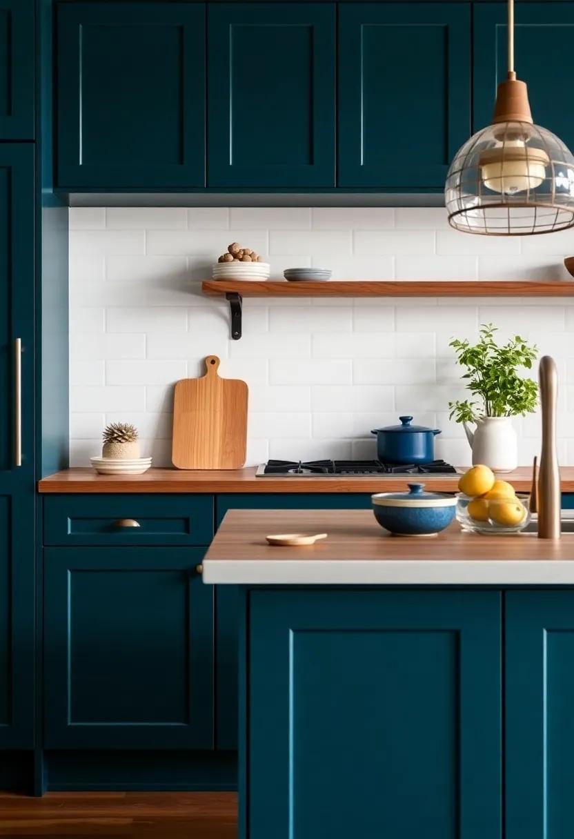 Rich Jewel Tones: Deep Emerald and Sapphire for a Statement Kitchen Look
