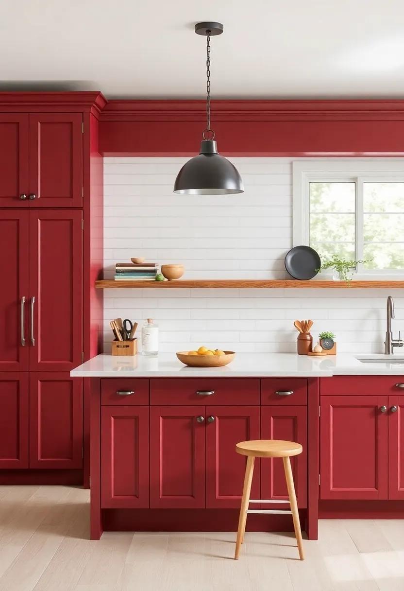 Rustic Reds: Add Warmth and charm with Barn Red and Maroon Cabinet Finishes