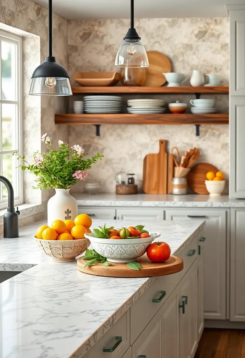 Decorative Cookware: Choose cookware with beautiful designs to leave on display. Think about a casserole dish or decorative mixing bowl that adds charm to your space