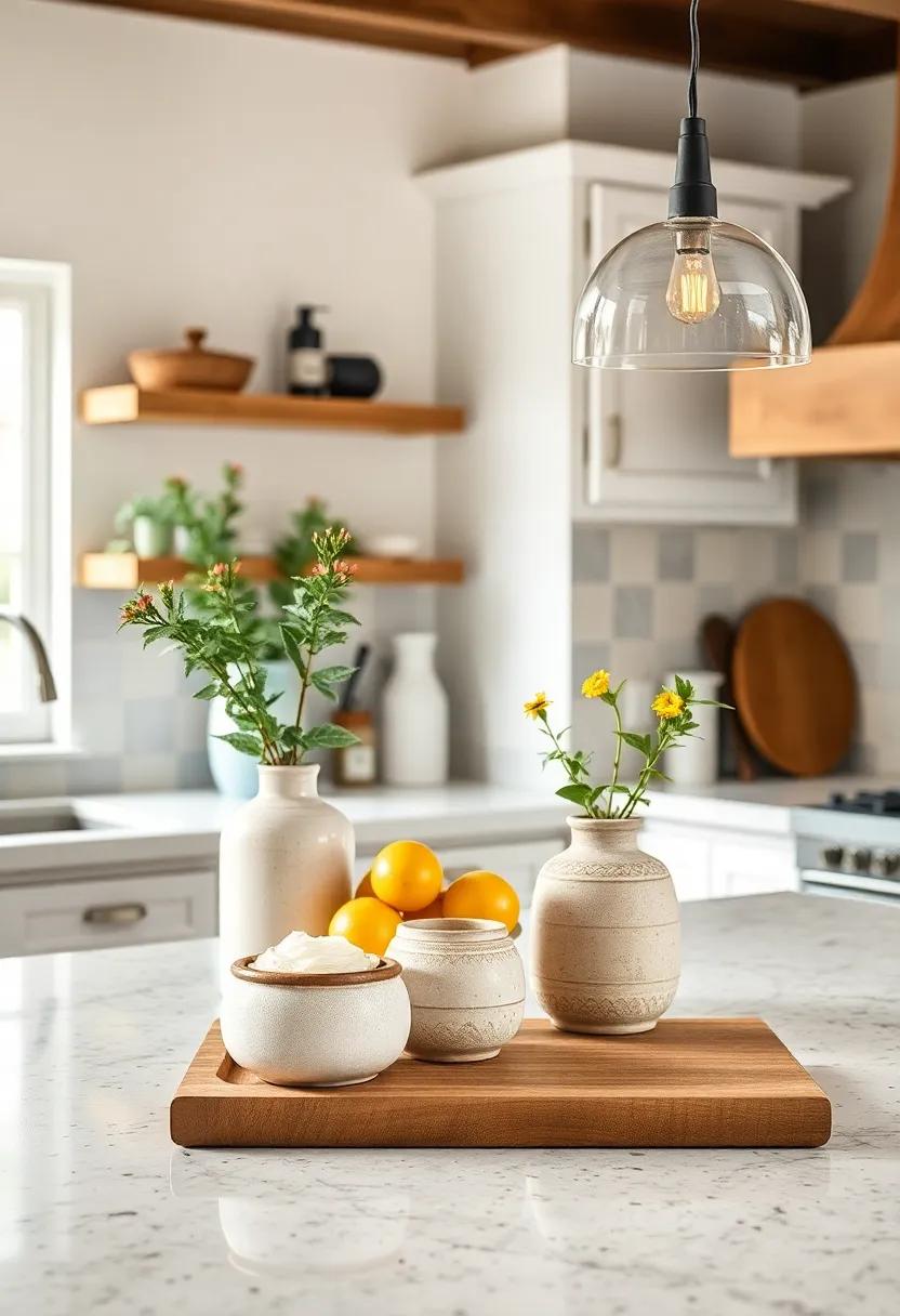 DIY Pottery: Try your hand at making your own simple pottery pieces to hold kitchen items.It adds a personal touch and gives a sense of accomplishment