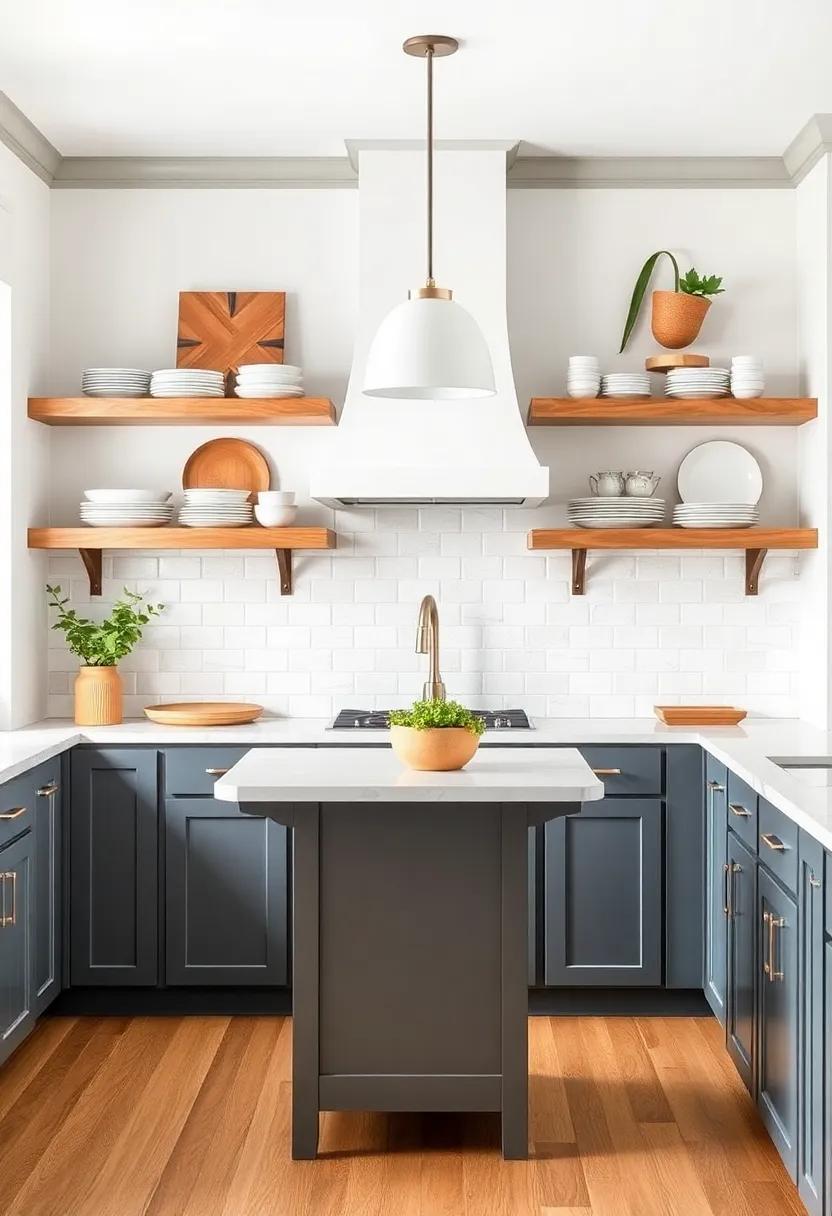 Embrace Open Shelving: Showcase ⁢your favorite dishware ⁣and add a⁤ touch ⁤of personal style by swapping upper cabinets ‍for⁣ open shelves, creating an airy and‌ inviting ambiance