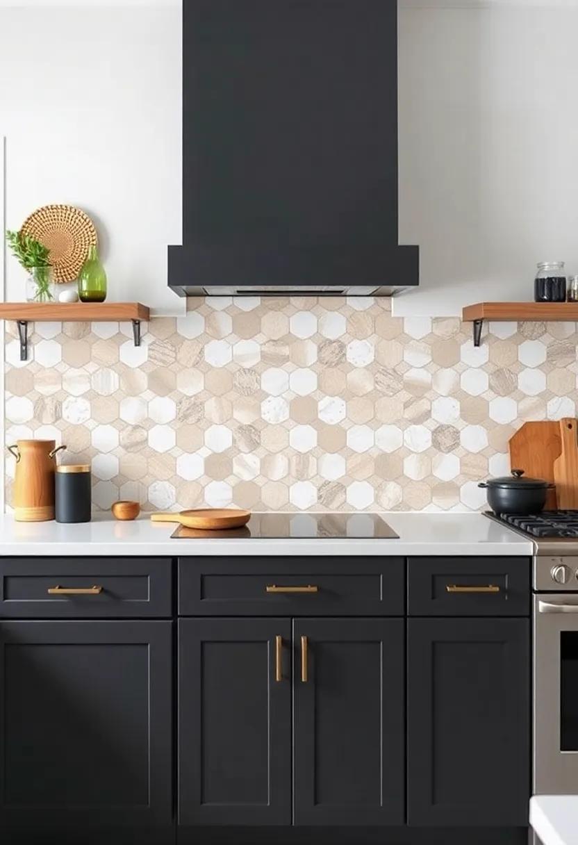 Hexagonal Backsplash: Use patterned tiles ⁢in a ‌hexagonal shape to add ⁣a‌ contemporary twist ⁤to your farmhouse⁣ design while keeping the overall look cohesive