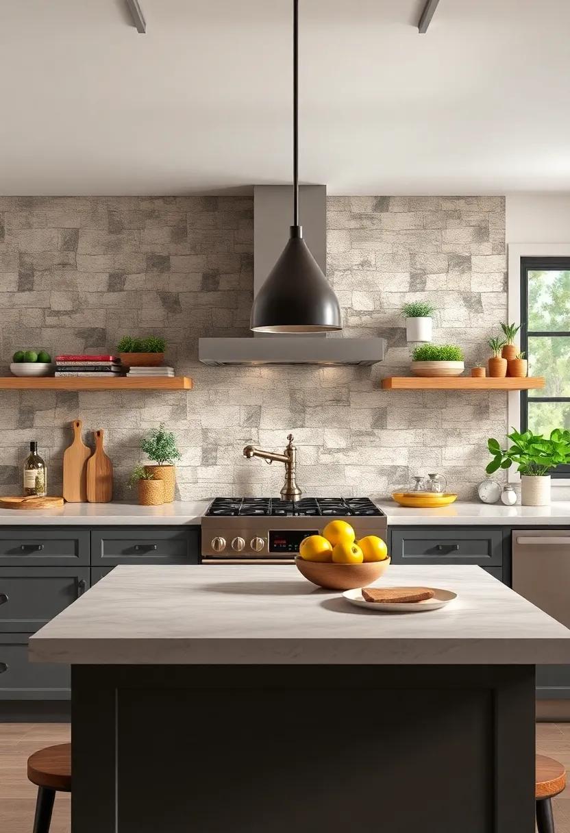 Bold Backsplash: Create an eye-catching focal‌ point with decorative ​tiles or a bold color in your backsplash, merging practicality with stunning design