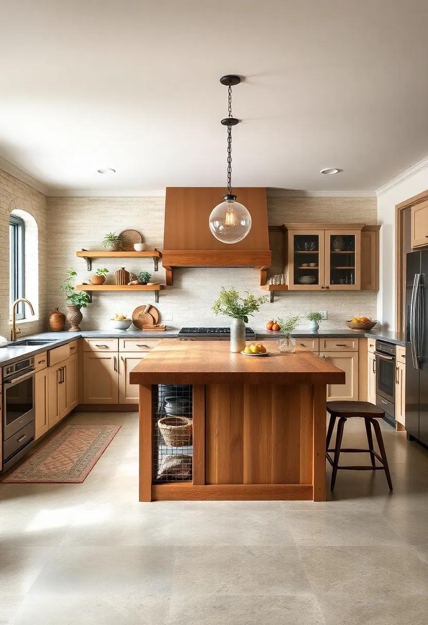 Classic Butcher ⁢Block: Incorporate ⁣a butcher block island for both functionality and style,transforming your kitchen into a culinary playground
