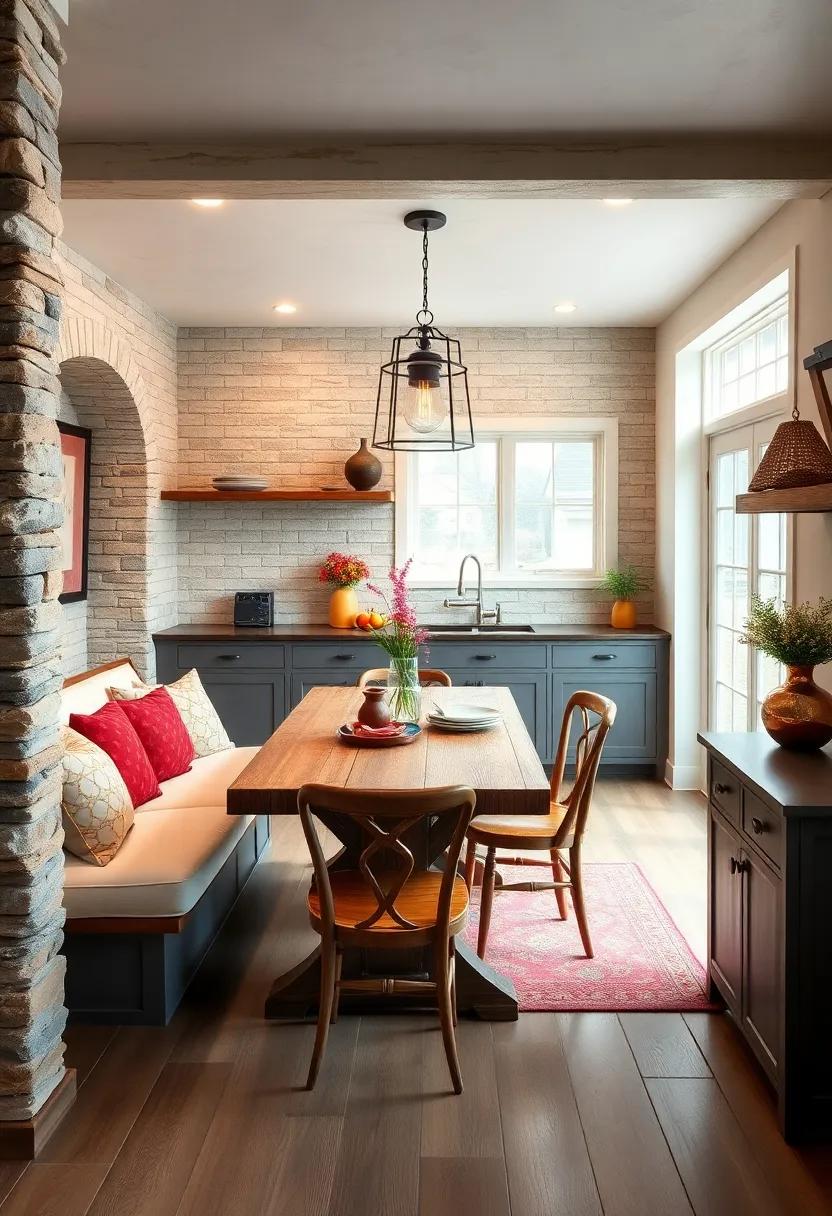 Cozy Breakfast Nook: Incorporate a ⁤quaint breakfast nook with a farmhouse table and comfortable seating to encourage leisurely family meals and casual gatherings