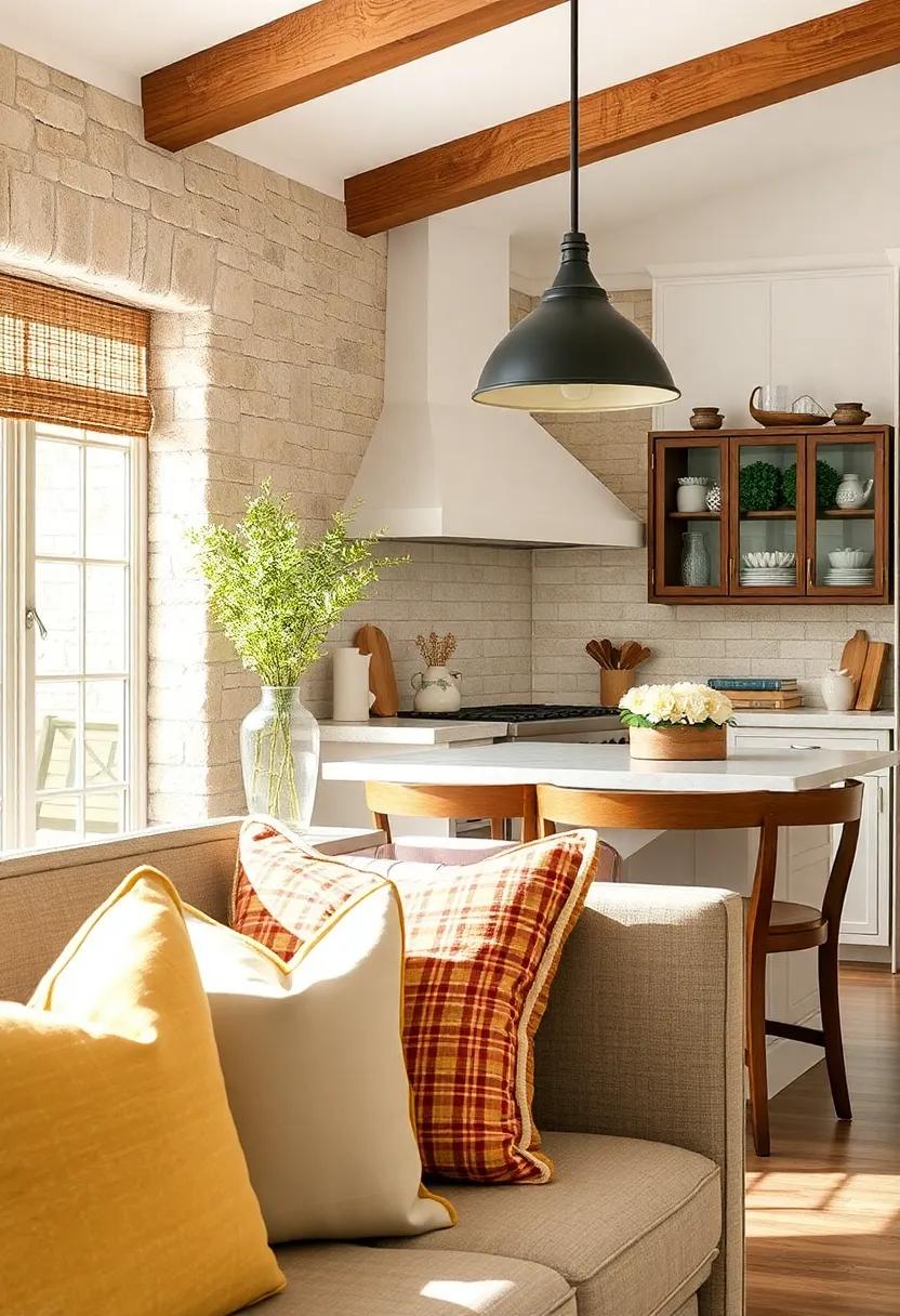 Cozy Throw Pillows: Use soft, cozy throw pillows in the ⁢seating area or breakfast nook ⁤to⁤ enhance comfort and invite lingering conversations