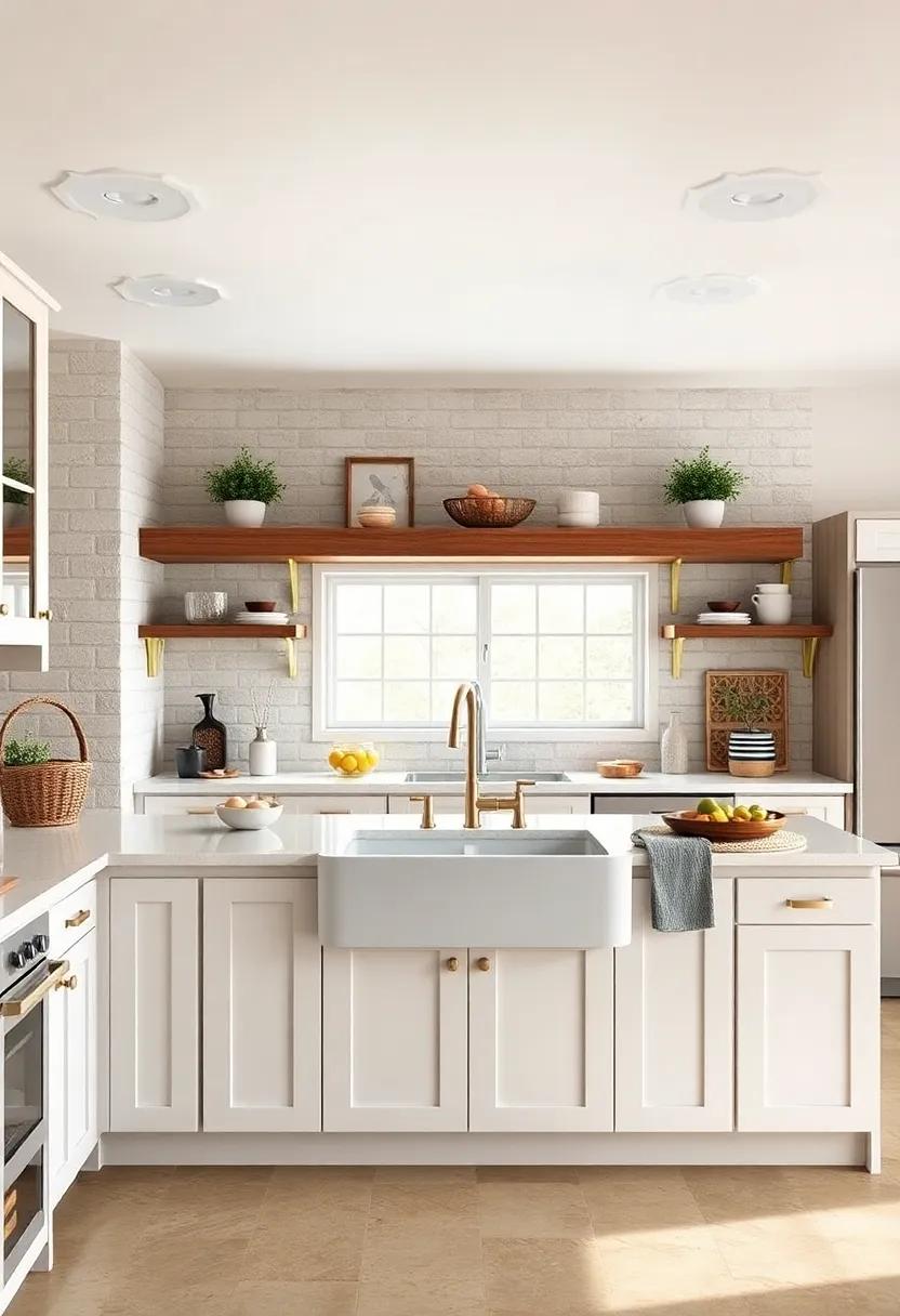 Farmhouse Sink ‌Focal Point: Transform your kitchen with a large, apron-front sink that is both functional and stylish, setting the ⁤tone for your ⁤farmhouse aesthetic