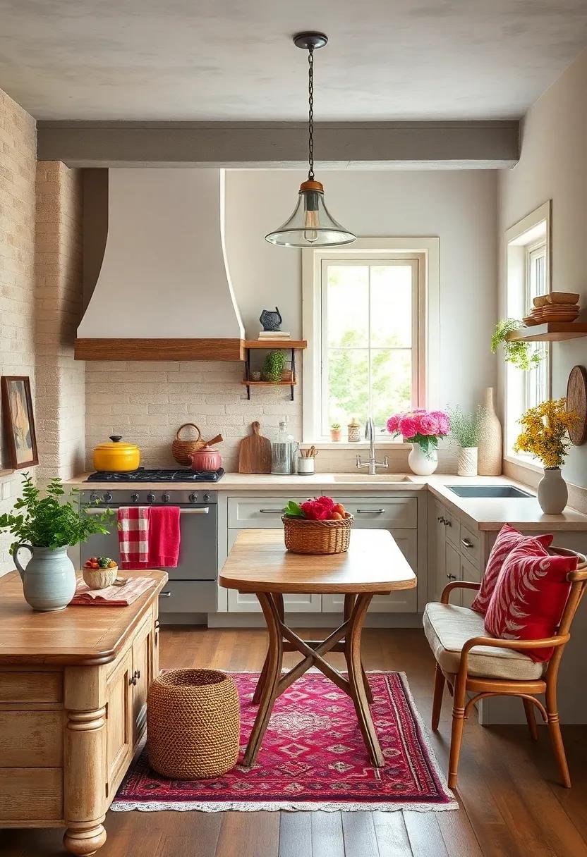 Shabby Chic Decor: Infuse your kitchen​ with⁢ personality by integrating shabby chic ‌décor elements, such as distressed furniture and⁤ vibrant textiles