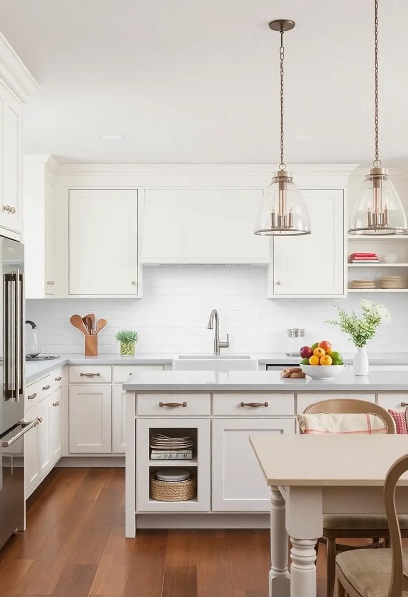Whitewashed Cabinets: Brighten up your space with whitewashed cabinetry that reflects light and brings ​a fresh, airy feel to your culinary​ haven