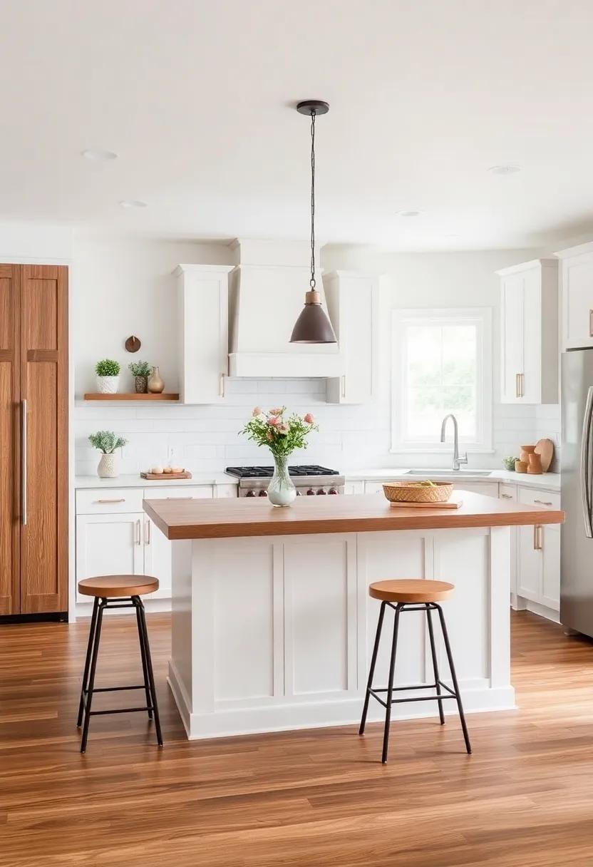 Statement Island: Install a⁢ large kitchen island with stools ‌for seating, making it a natural gathering place for ⁣friends and family​ while enhancing your kitchen's usability