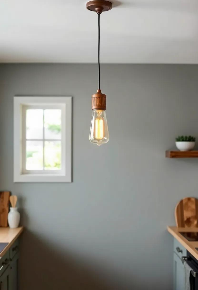 The Charm of rustic Pendant lights to Frame Your Cooking Space