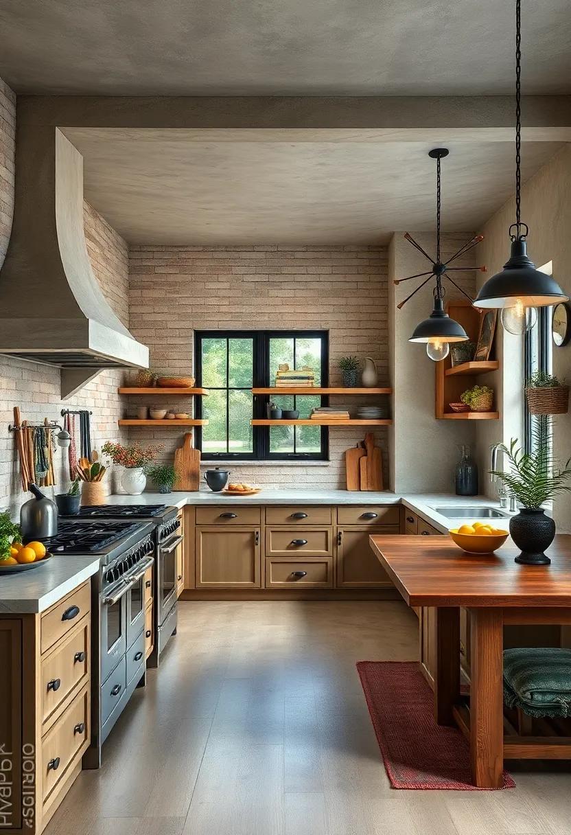 Industrial‌ Elements - A mix of ⁢metals,like wrought iron ⁤and‍ brushed nickel,complements the rustic wooden ⁣features,creating a harmonious ‌balance