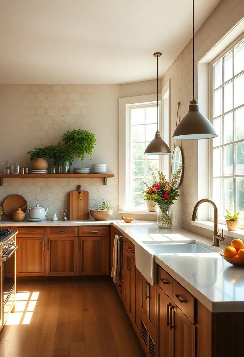 Natural Light - Generous windows invite sunlight to dance‌ across surfaces, ⁢creating a warm ⁤ambiance that brightens any cooking session
