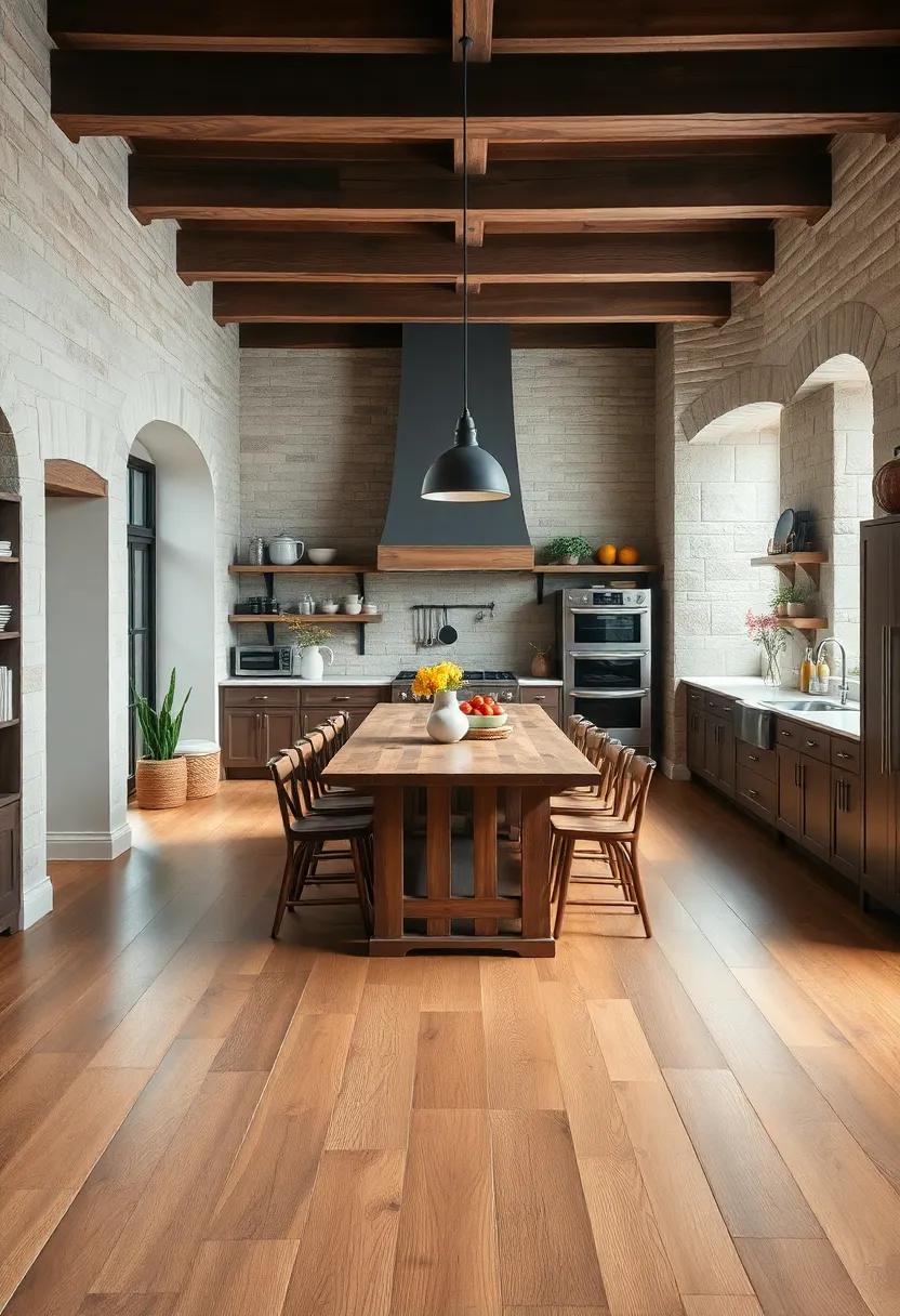 Rustic Flooring - Hardwood or weathered oak floors not only⁣ add durability but also radiate ‍warmth and earthiness‌ throughout ‍the space