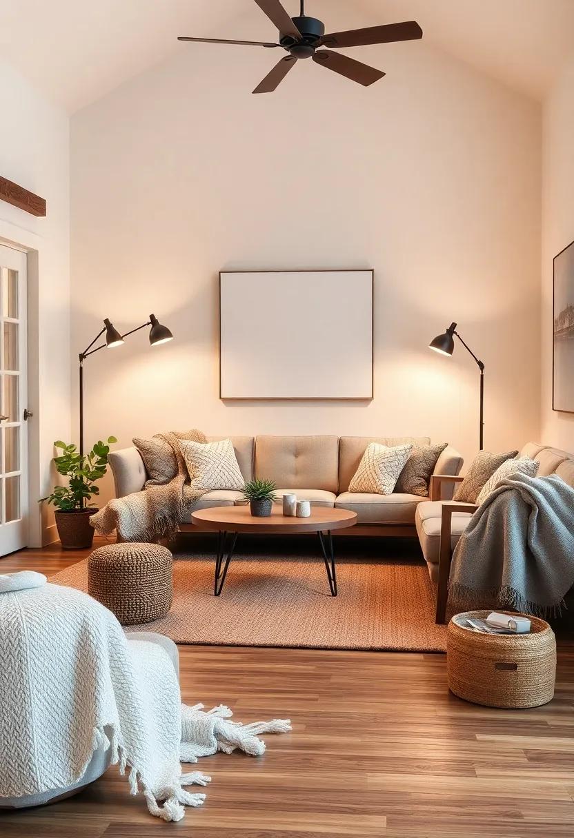 Crafting cozy corners with Floor Lamps and soft Throw Blankets