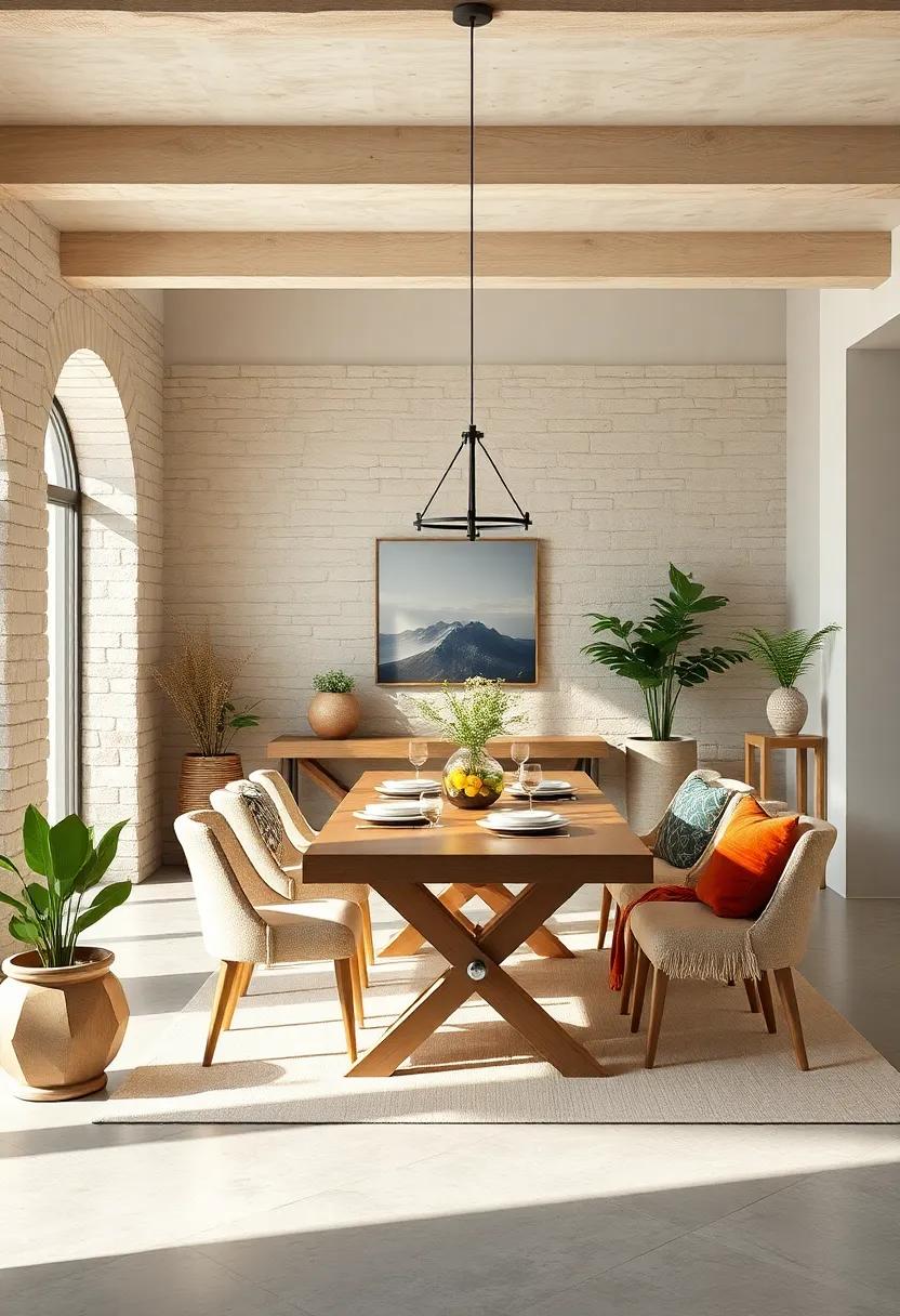 Natural elements to Embrace the Outdoors and Enrich Your Dining Space