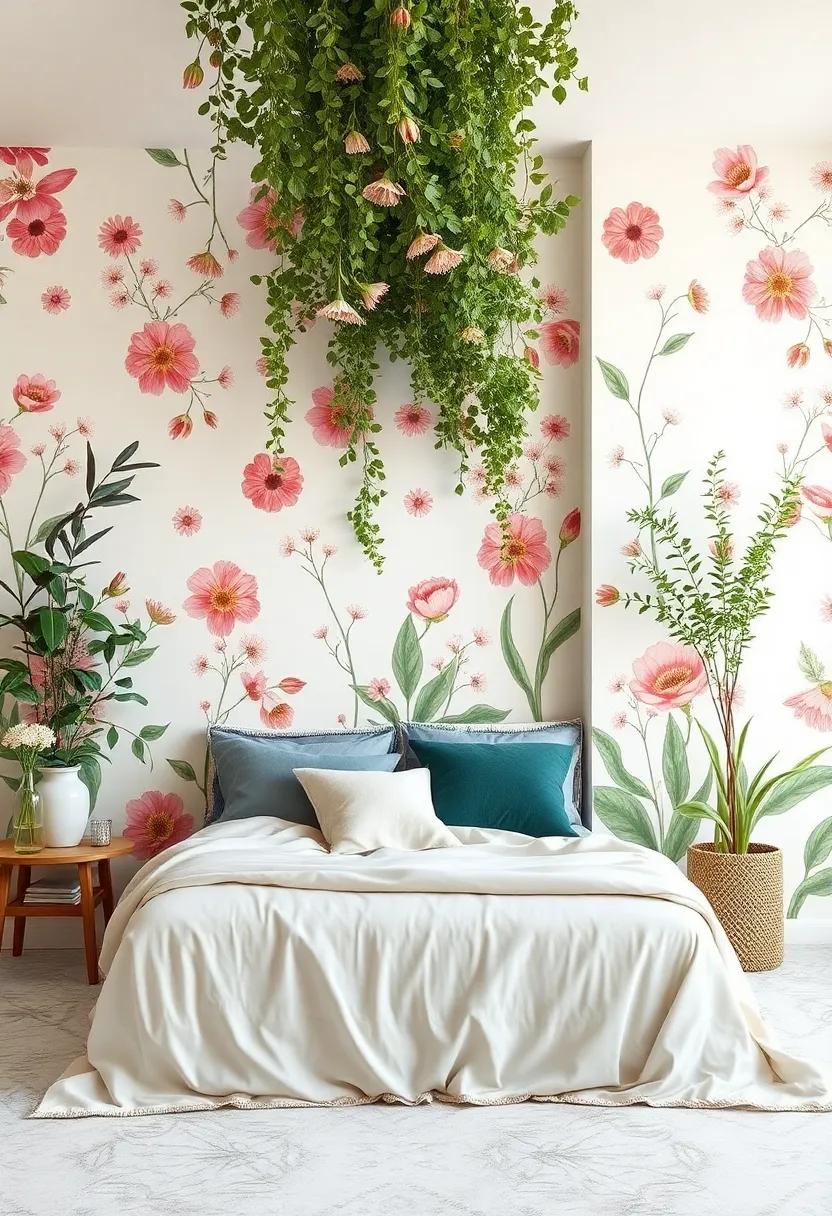 Harmonizing Nature: Using Floral Wallpapers to Create indoor Garden Gardens