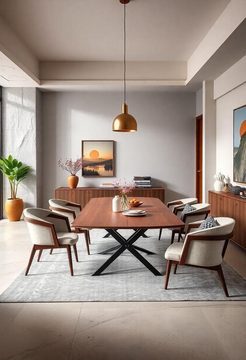 The Magic Leaf Table – This clever design features a drop-leaf mechanism that allows you to extend the table length when guests arrive,making it perfect for small dining rooms