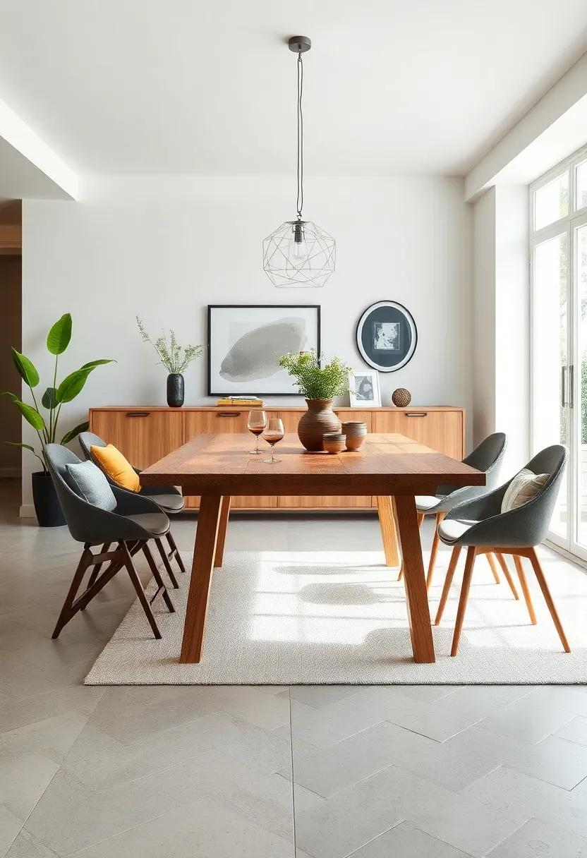 The Vintage farmhouse table – Bringing a touch of charm, this rustic foldable table combines elegance with practicality, allowing ample dining while being easy to store away