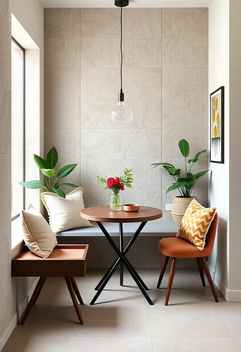 The Chic Bistro Table – Compact yet stylish, this bistro table folds to make the most out of small nooks in the kitchen or dining area