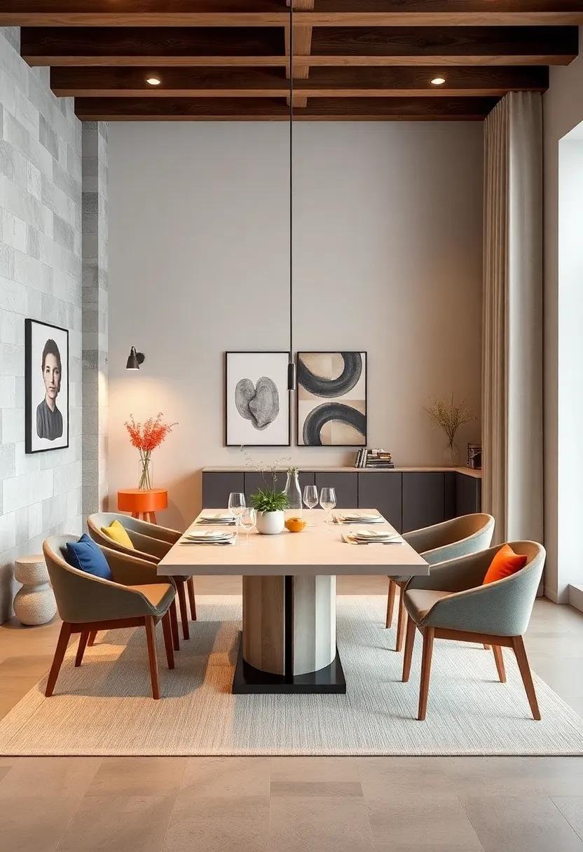 The Minimalist Glider Table – Featuring a gliding mechanism, this modern design allows you to easily transition from a compact dining area to a full dining table setup, saving space in style