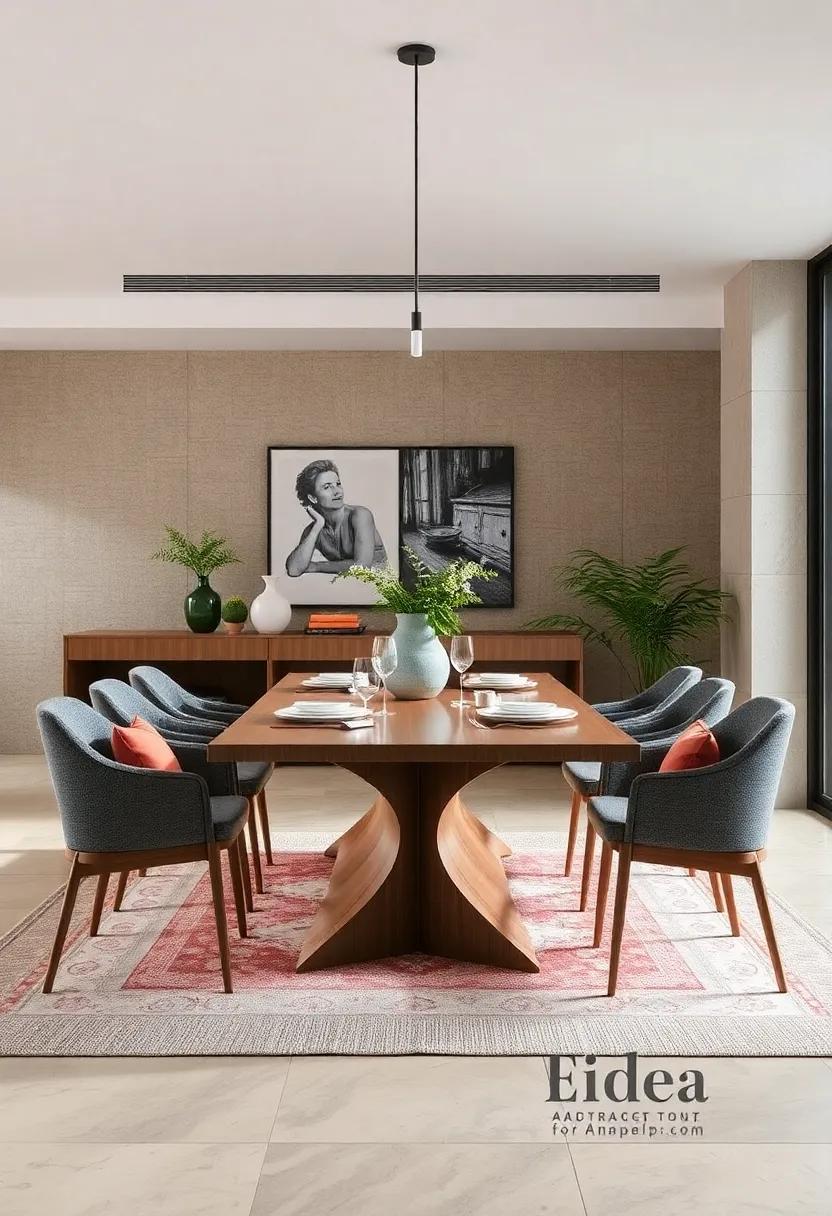 the Accordion Table – With its unique accordion mechanism, this table opens up to accommodate multiple guests, yet collapses to a slim profile perfect for a cozy meal for two