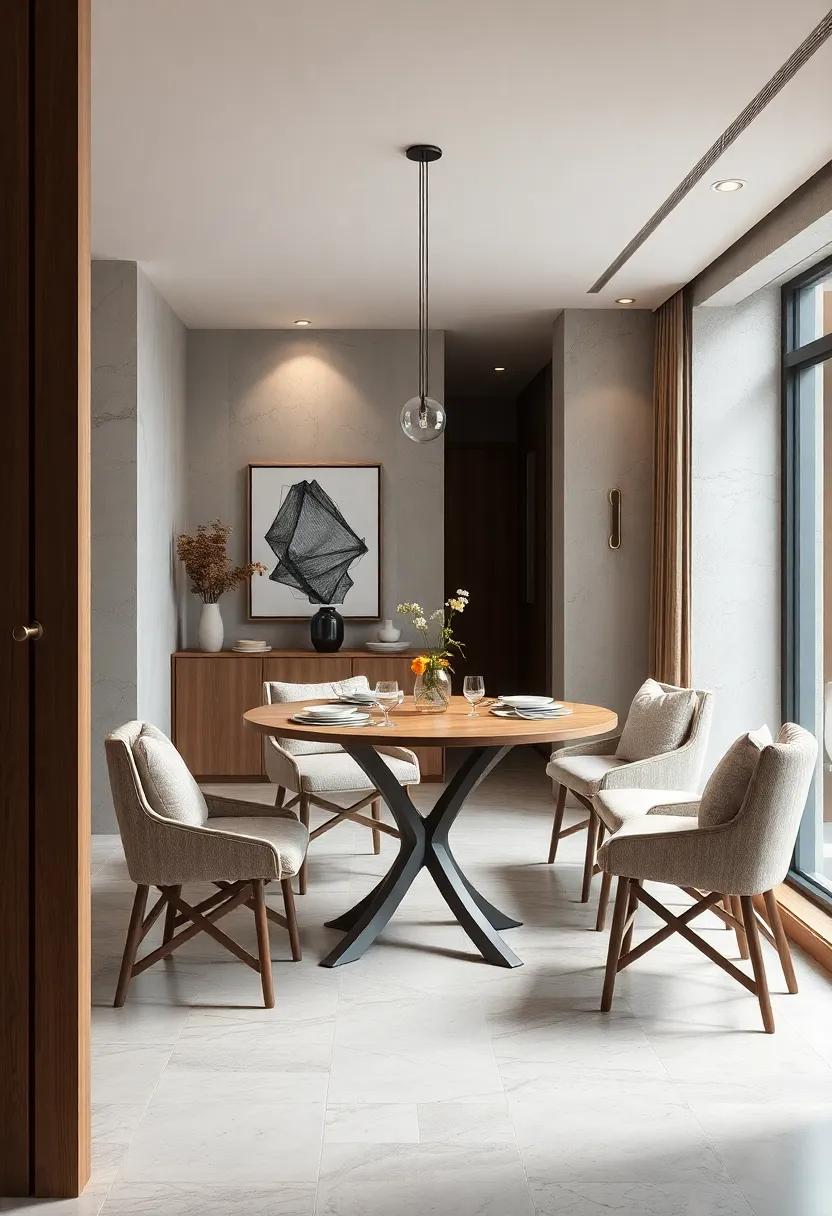 The Circular Folding Table – With a round design, this table can effortlessly fold up to save space while providing a pleasant dining atmosphere when opened