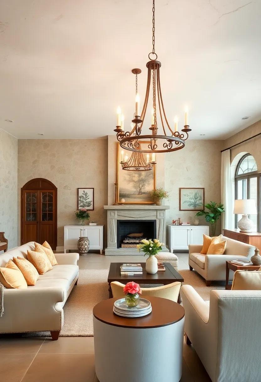 Vintage Chandeliers as Focal points: These timeless fixtures ​cast‍ a soft glow, effortlessly combining elegance with a vintage flair