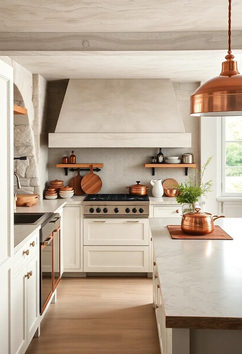 Copper ⁣Accents: Introduce copper pots and pans into your kitchen to reflect​ a warm glow and evoke a sense of timeless culinary⁣ traditions