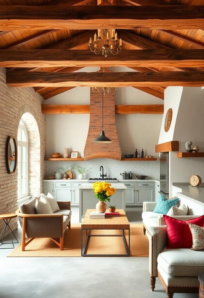 Exposed Beams:⁤ celebrate the rustic charm of a traditional French farmhouse​ with wooden beams that tell a story⁣ of time and craftsmanship