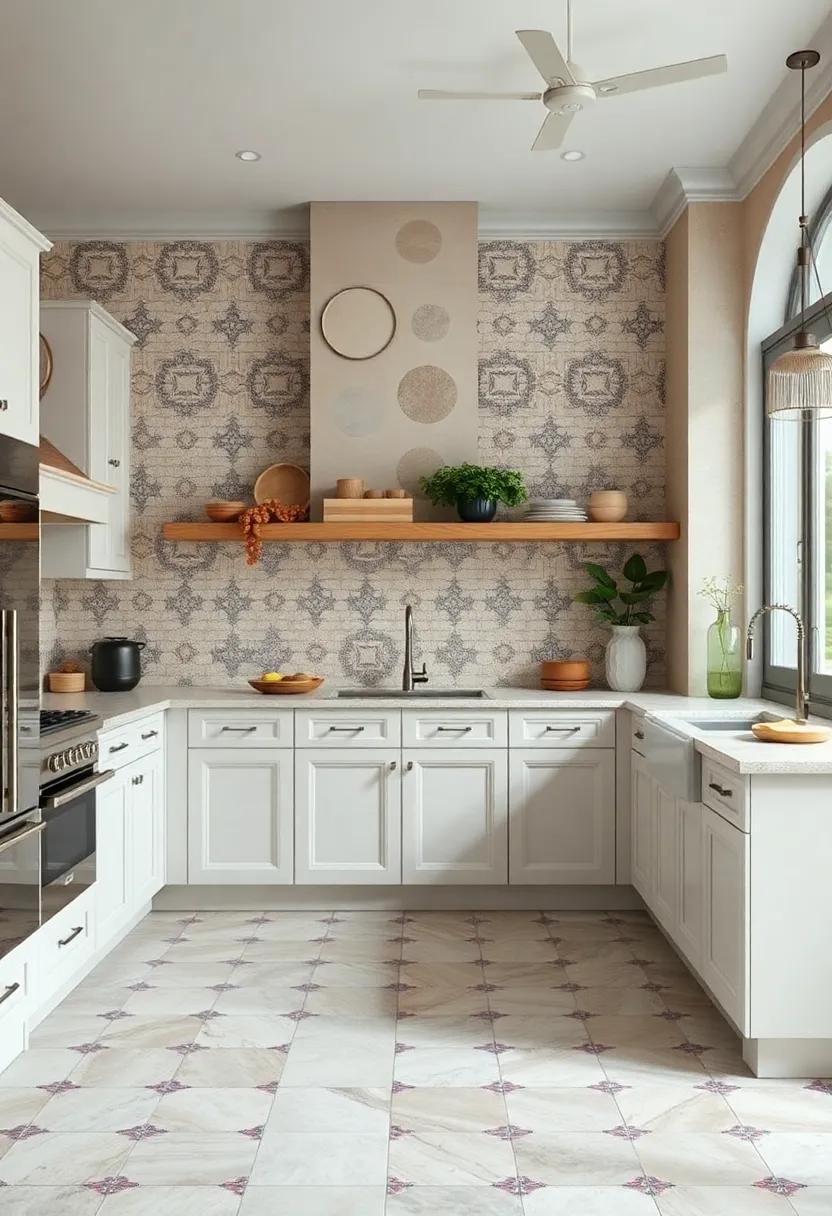 French Mosaic Tiles: Incorporate intricate, patterned tiles for a splash of color and texture that ⁤adds a whimsical touch to your kitchen floors or backsplashes