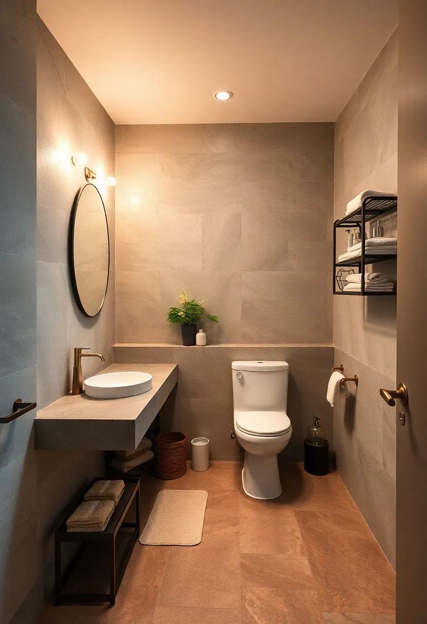 Racks for Extra Supplies: Keep extra toilet paper and toiletries in easy-to-access racks to ensure guests never run out of essentials